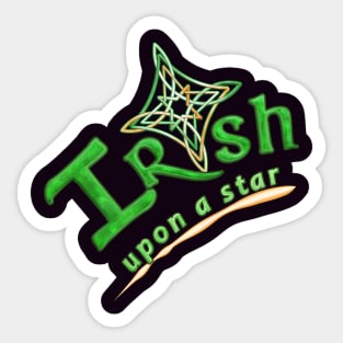 Irish Upon a Star Celtic Knot Gaelic Pride Sticker